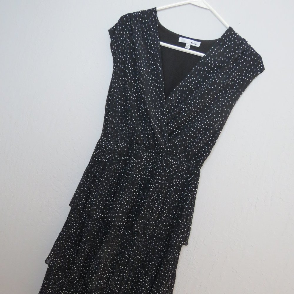 WD.NY Black and White Polka Dot Dress